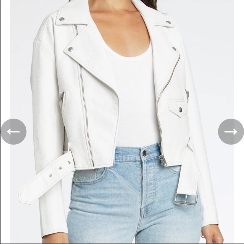White Leather Jacket